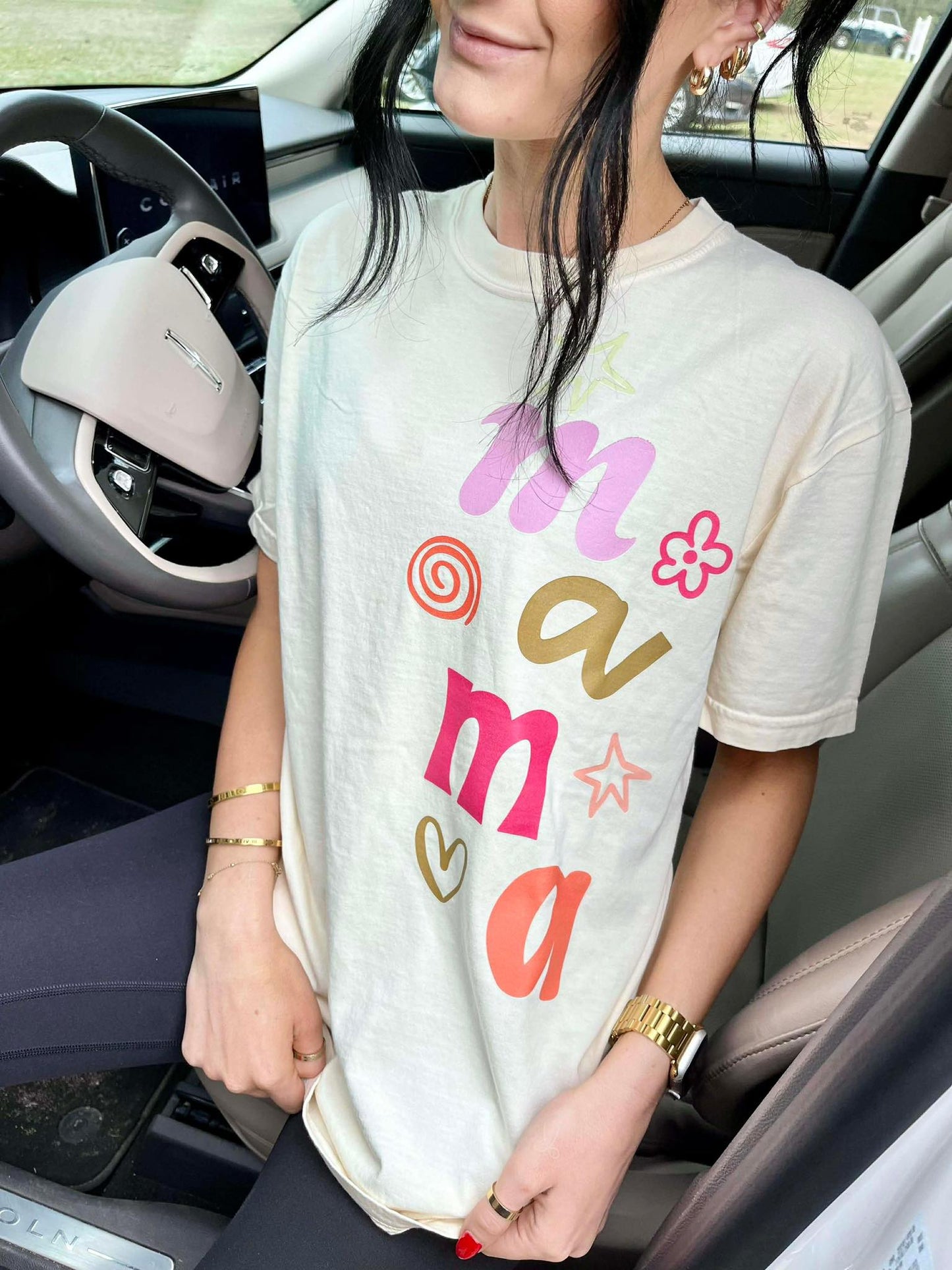 Mama Sideways Comfort Colors Graphic T-Shirt