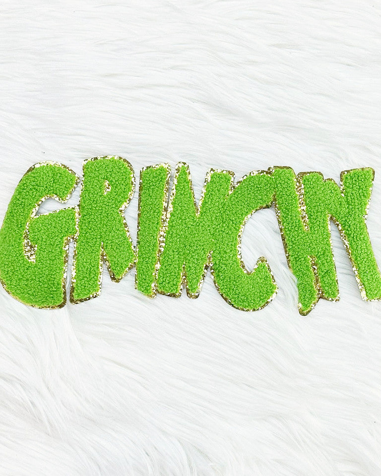 Green Holiday Patch Crewneck