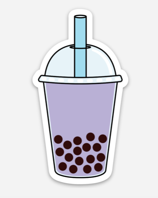 Purple Boba Sticker
