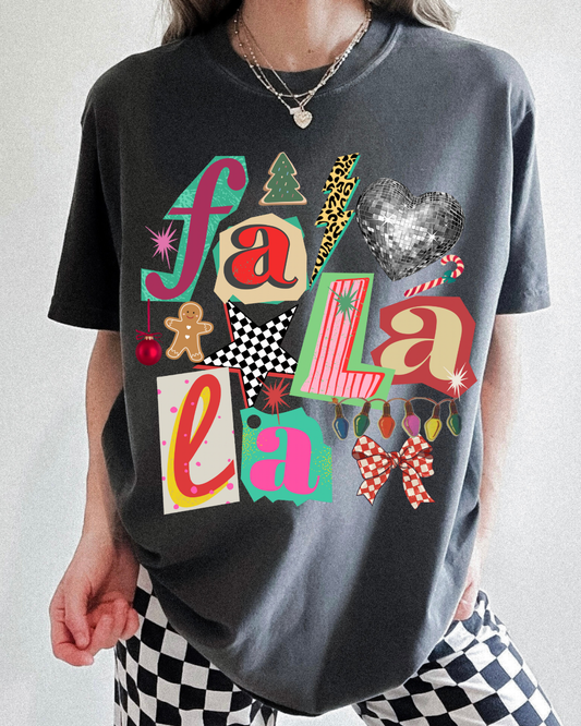 Fa La La Comfort Colors Graphic Tee
