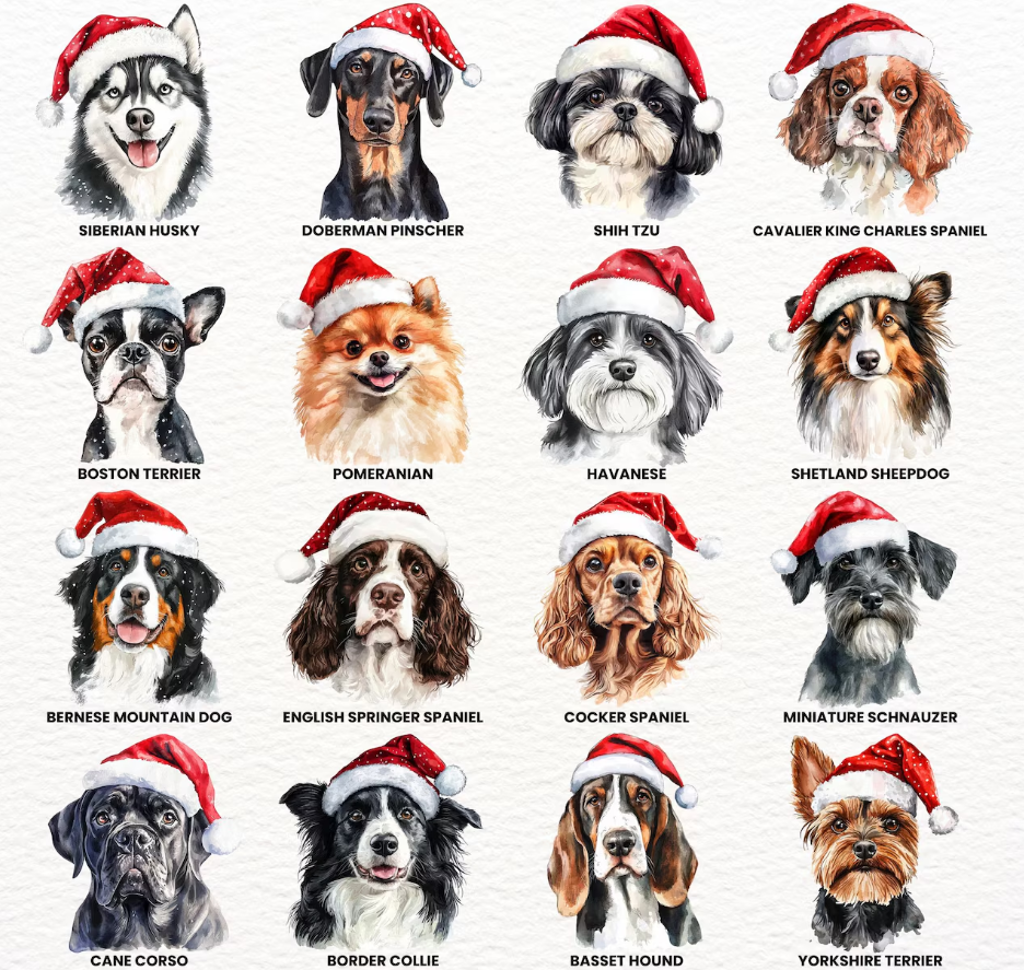 Christmas Cat and Dog Crewneck Sweatshirt