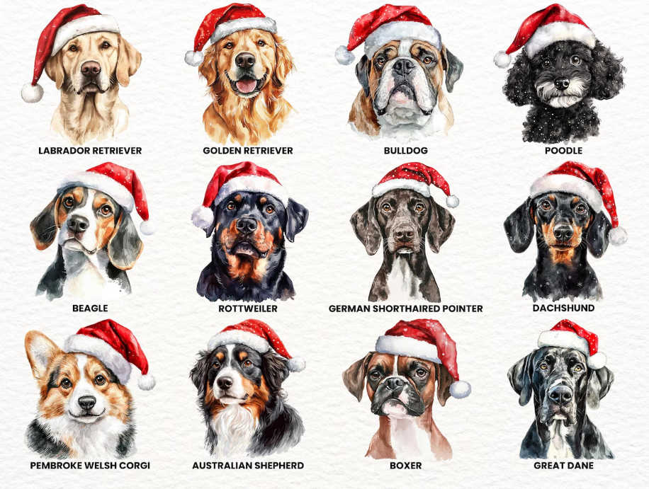 Christmas Cat and Dog Crewneck Sweatshirt