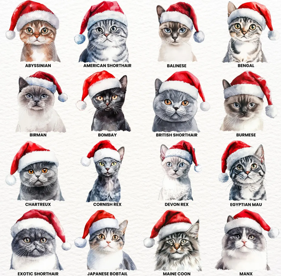 Christmas Cat and Dog Crewneck Sweatshirt